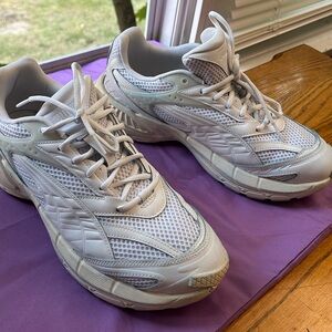 Puma velophasis over-dyed blue on white chunky dad luxury